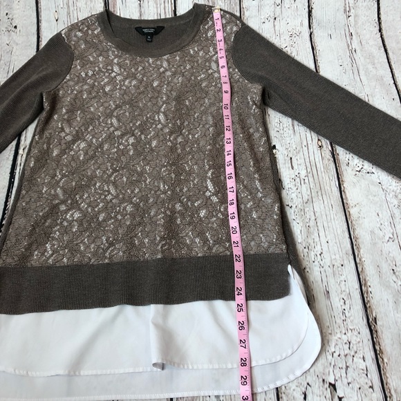 Simply Vera Vera Wang Mixed Media Sweater Medium - Picture 9 of 15